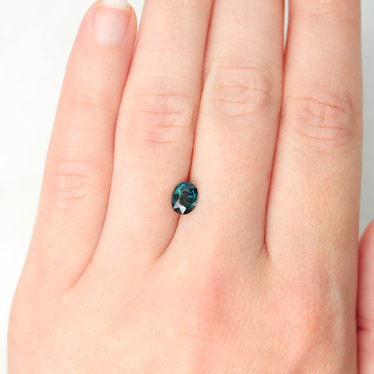 1.04 Carat Teal Oval Sapphire for Custom Work - Inventory Code TOS104