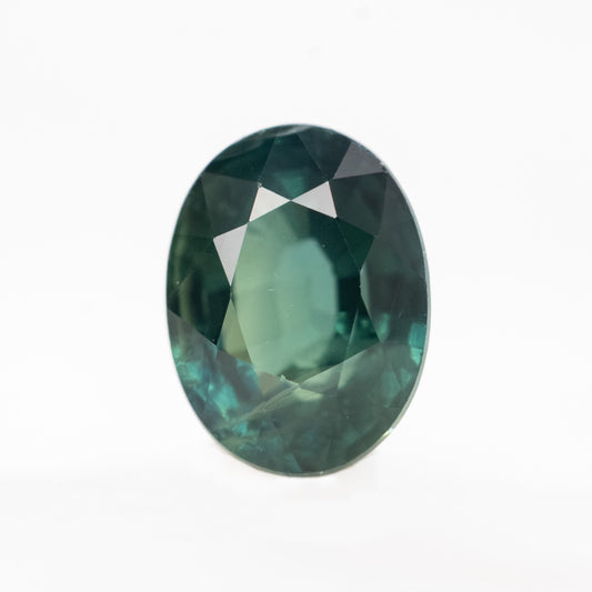 1.28 Carat Teal Oval Sapphire for Custom Work - Inventory Code TOS128