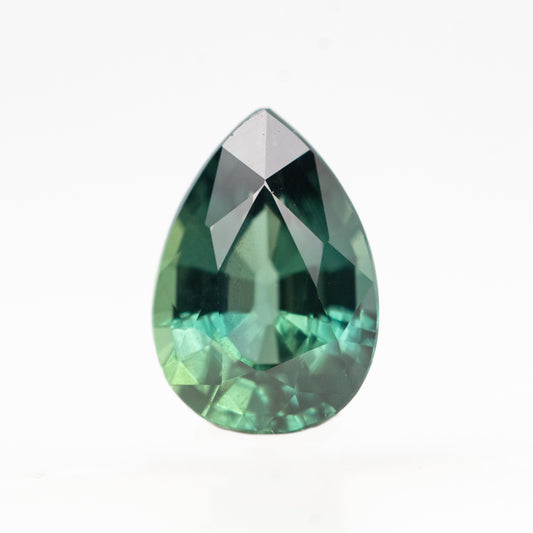 1.05 Carat Teal Pear Sapphire for Custom Work - Inventory Code TPS105