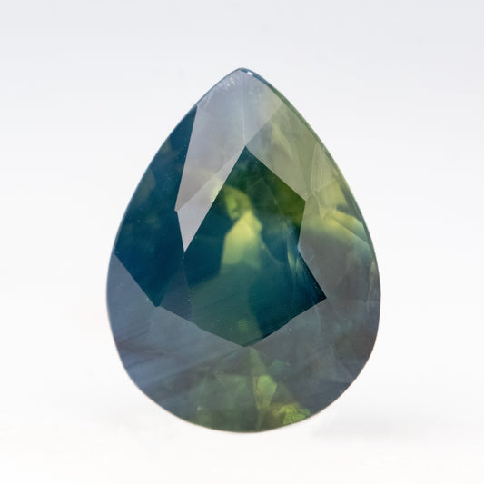 4.26 Carat Dark Teal Pear Sapphire for Custom Work - Inventory Code TPS426