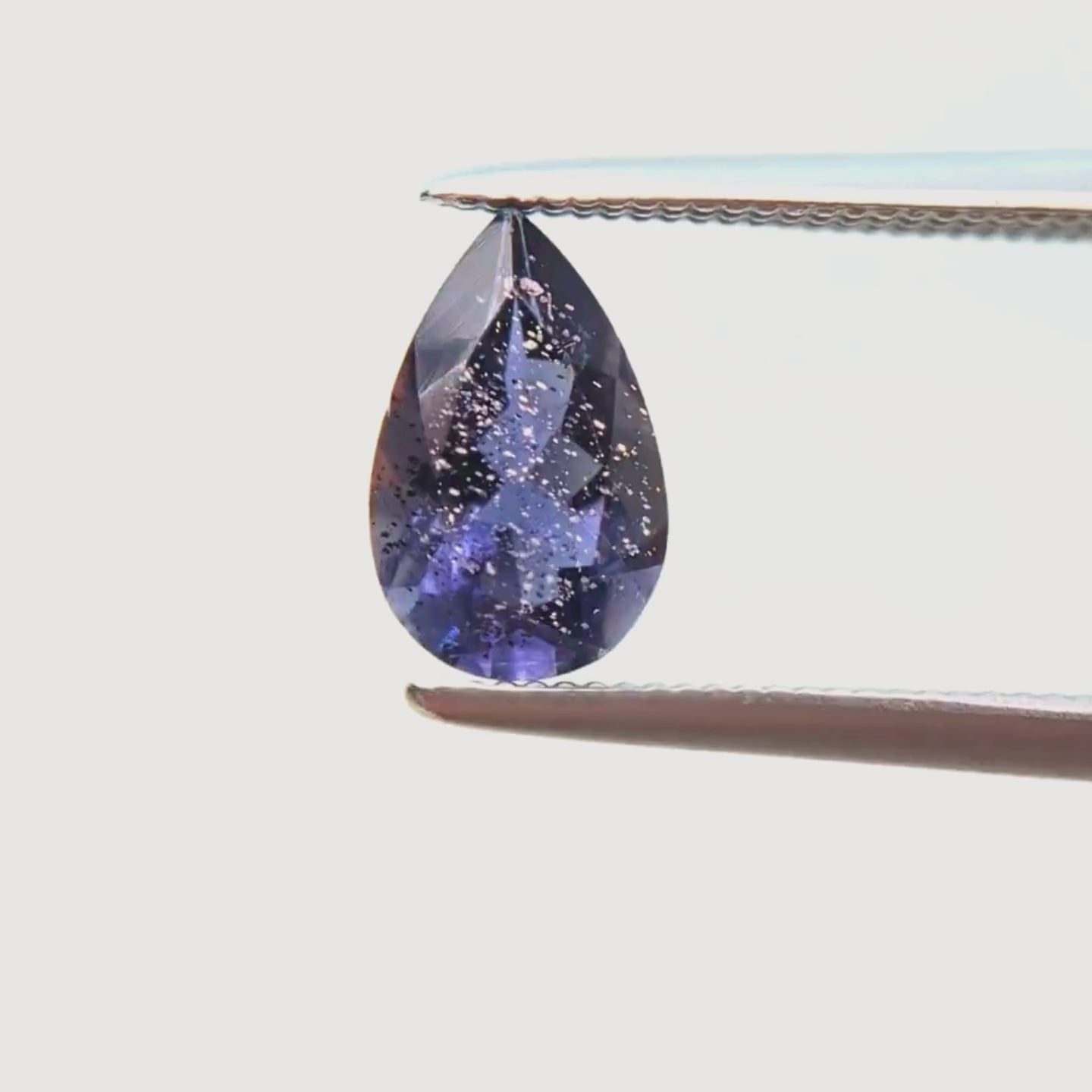 0.80 Carat Purple Pear Iolite for Custom Work - Inventory Code PPI080