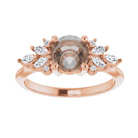 Odette Setting - Midwinter Co. Alternative Bridal Rings and Modern Fine Jewelry