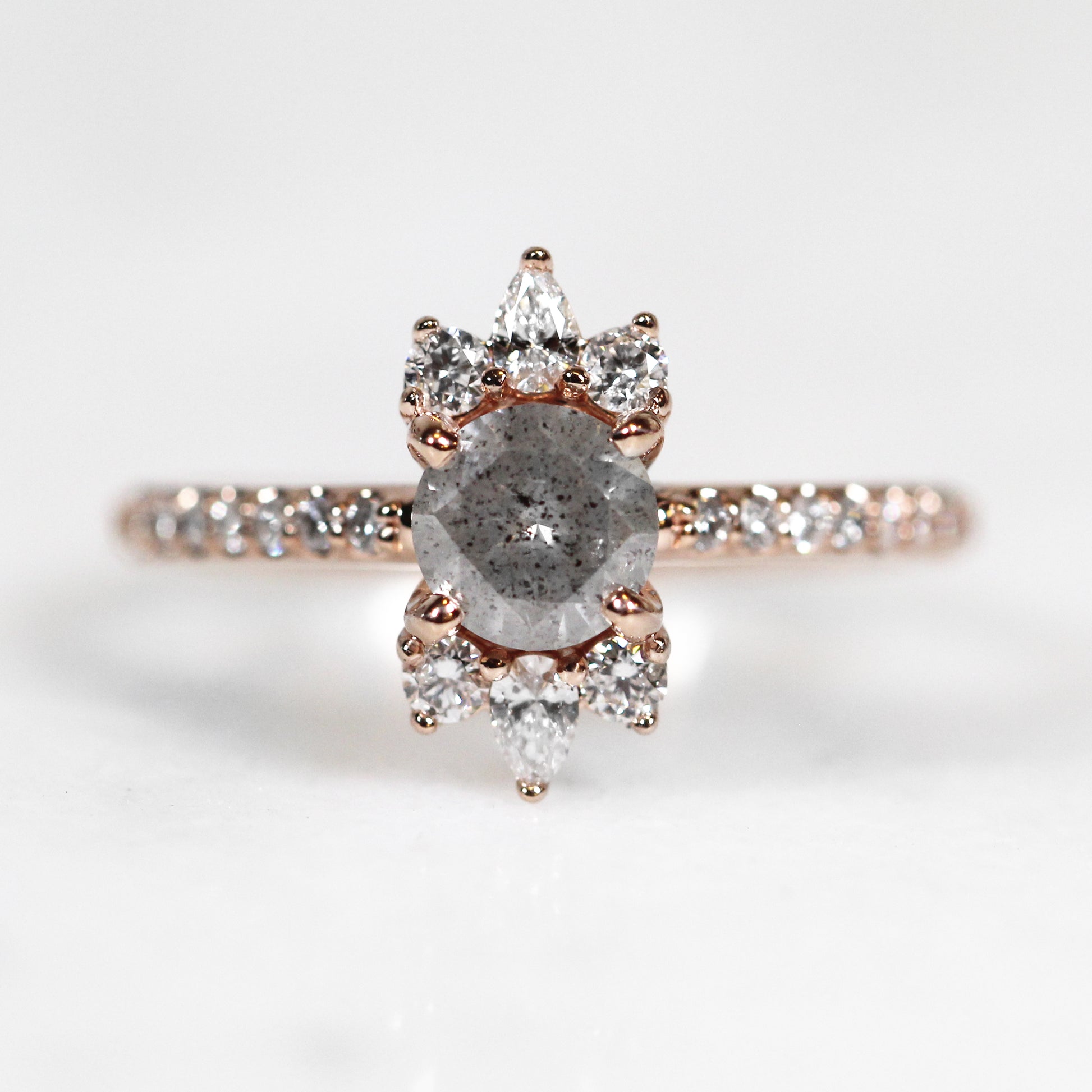 Cora Ring with .72 Carat Celestial Diamond in 10k Rose Gold - Ready to Size and Ship - Midwinter Co. Alternative Bridal Rings and Modern Fine Jewelry