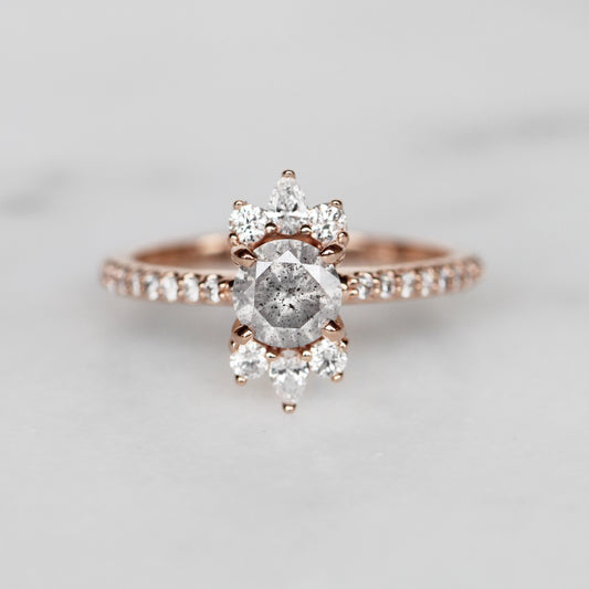 Cora Ring with .72 Carat Celestial Diamond in 10k Rose Gold - Ready to Size and Ship - Midwinter Co. Alternative Bridal Rings and Modern Fine Jewelry