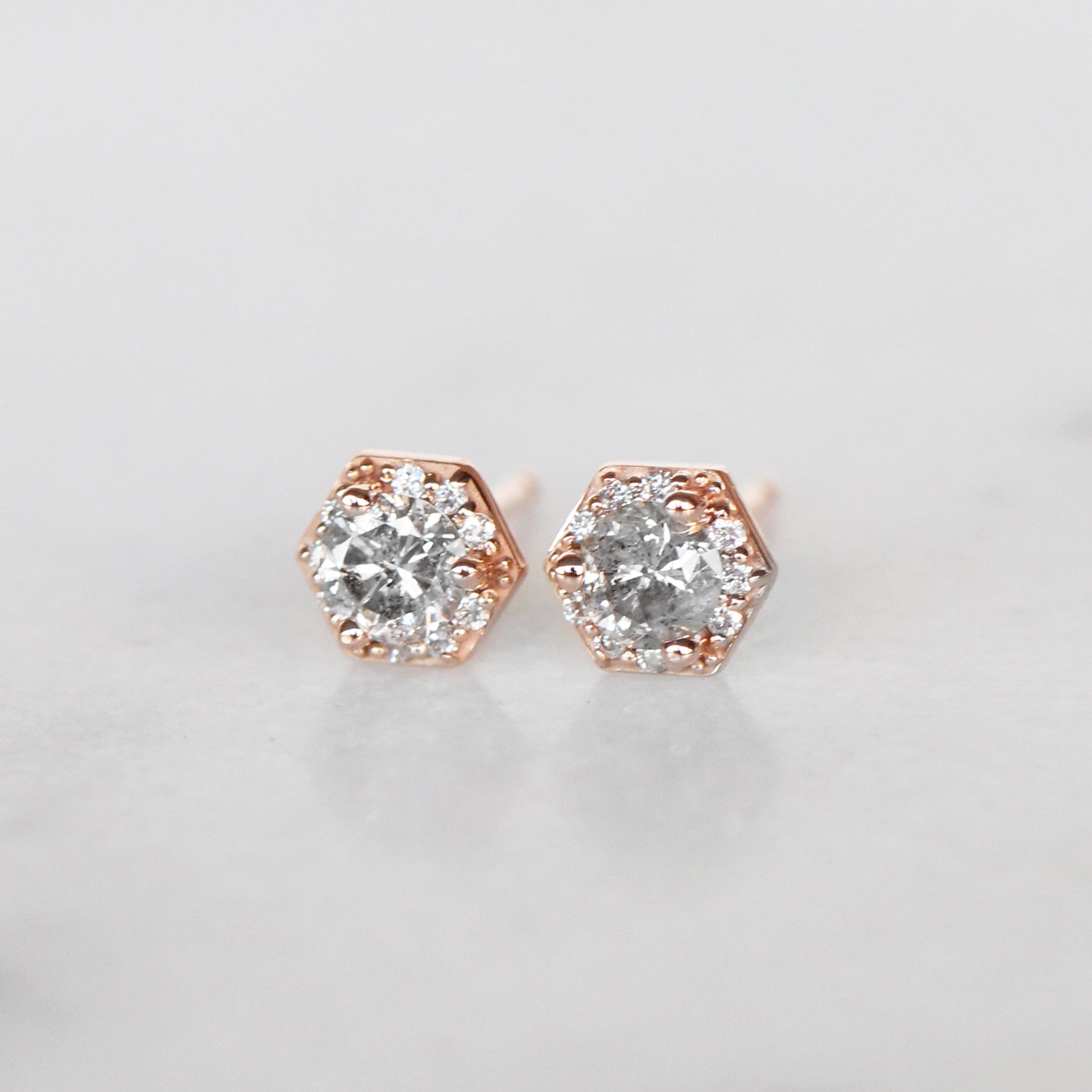 Hexagon on sale diamond earrings