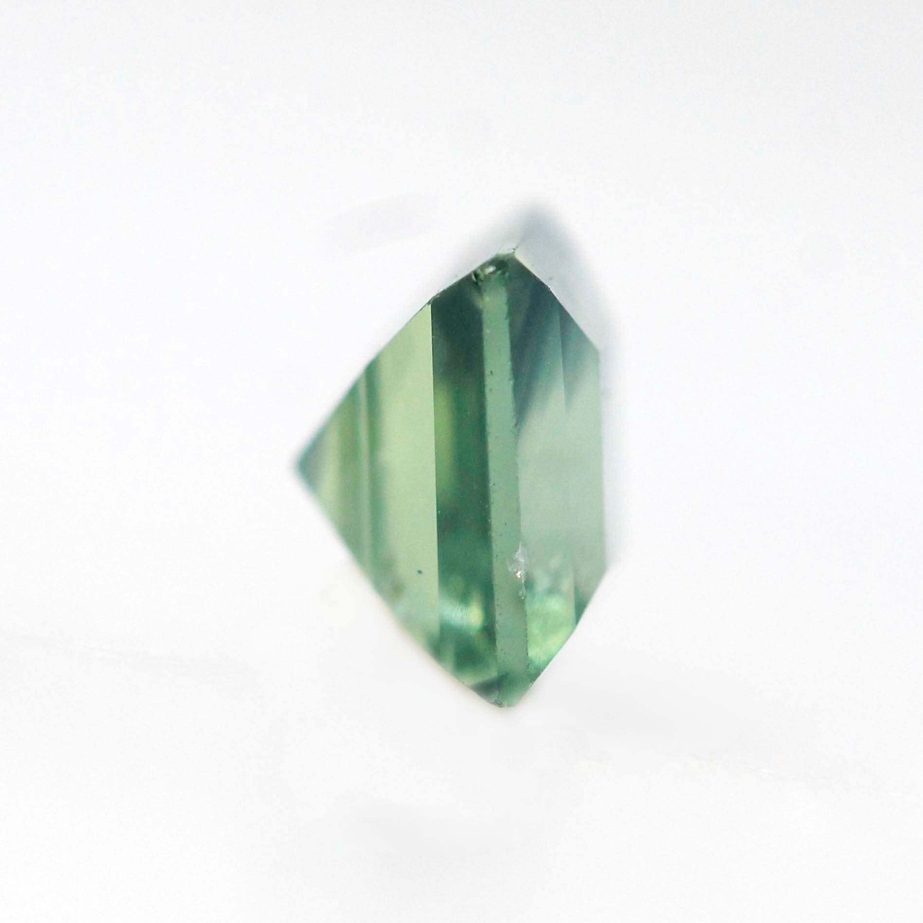 Certified 14.35 Ct Light Green Natural Sapphire Emerald outlets Shape Princess Cut Light Green Sapphire Mermaid Sapphire Gemstone Loose VF!!