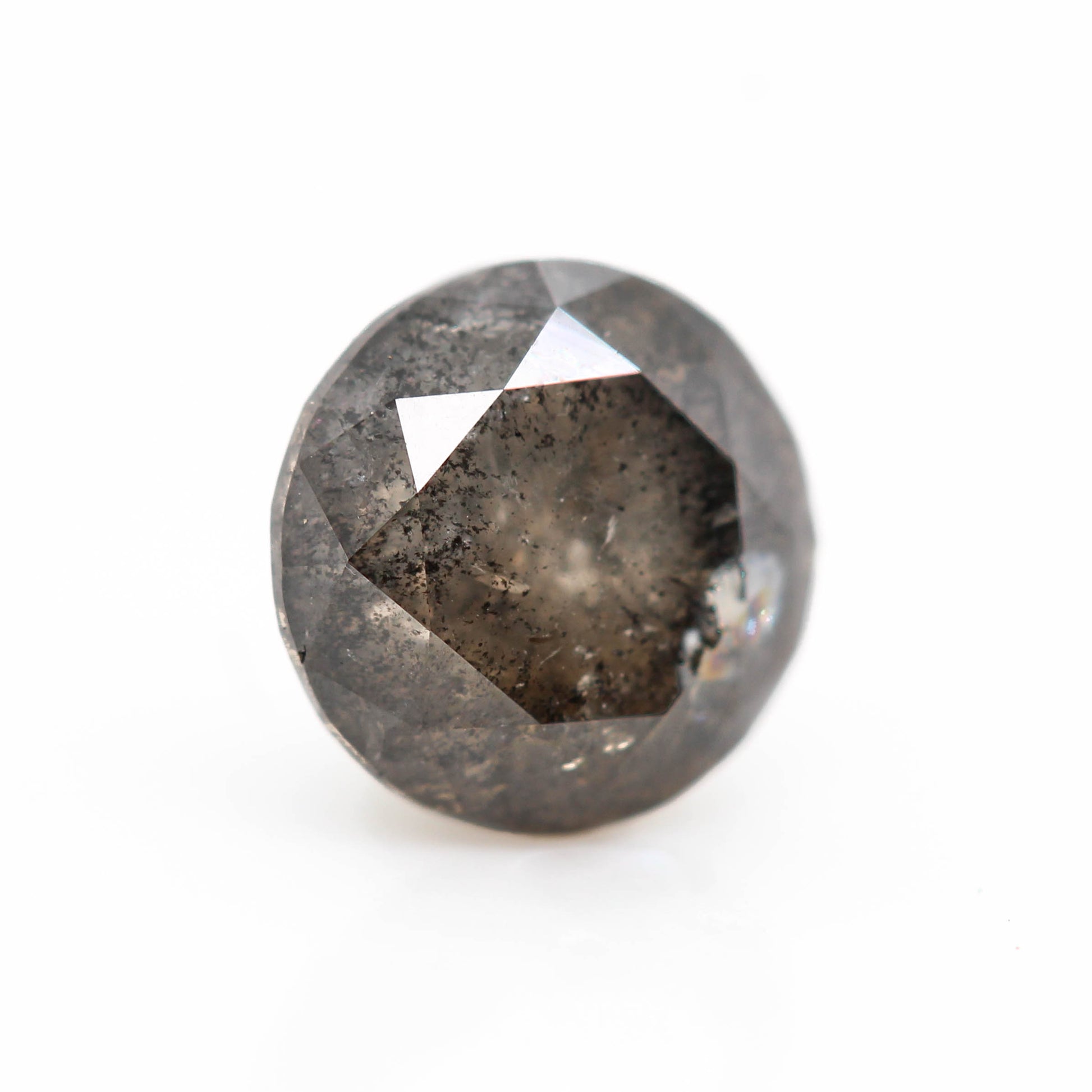 1.49 Carat Round Charcoal Celestial Diamond for Custom Work - Inventory Code DSR149 - Midwinter Co. Alternative Bridal Rings and Modern Fine Jewelry