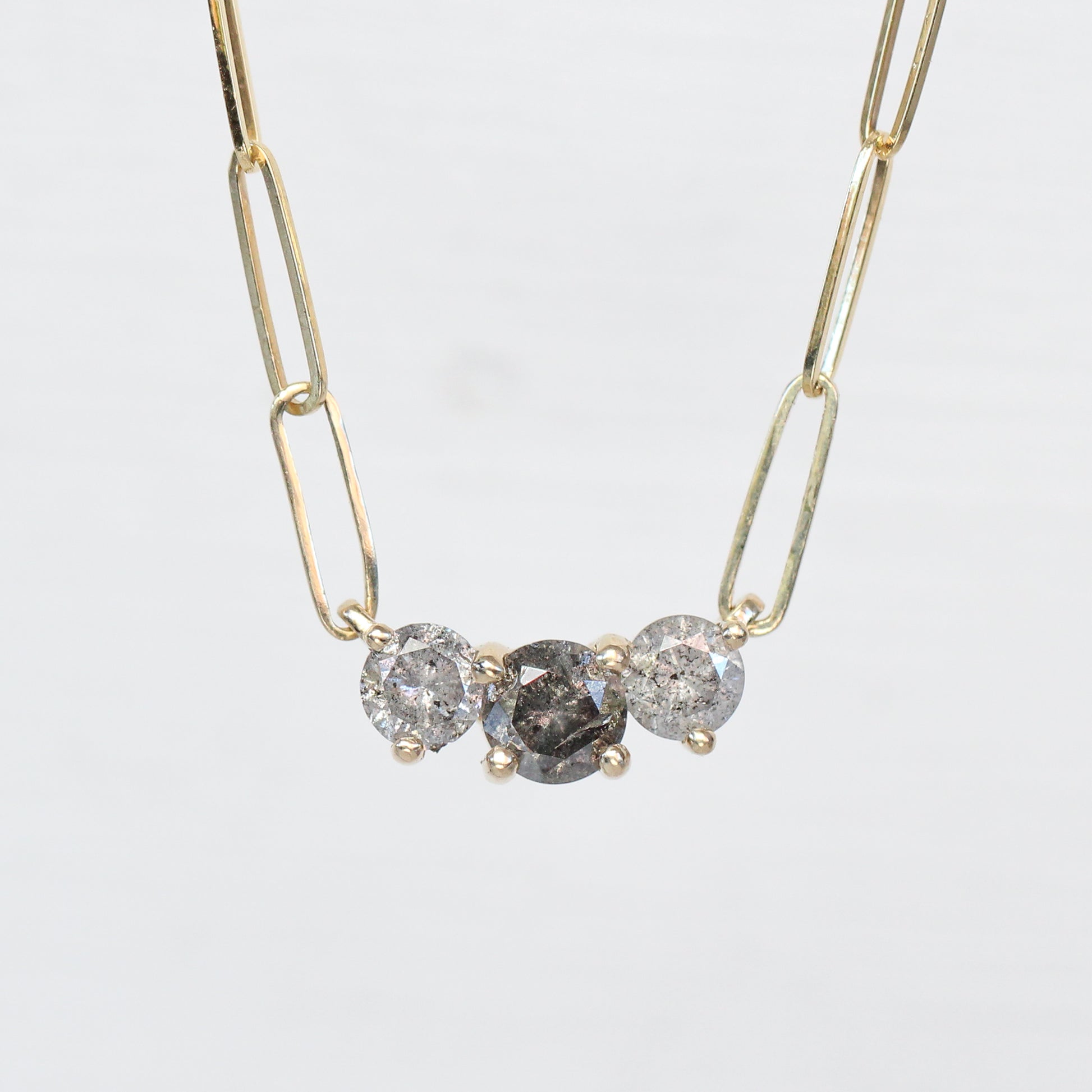 CAELEN - 0.58 Carat Celestial Diamond Necklace in 14k Yellow Gold - Midwinter Co. Alternative Bridal Rings and Modern Fine Jewelry