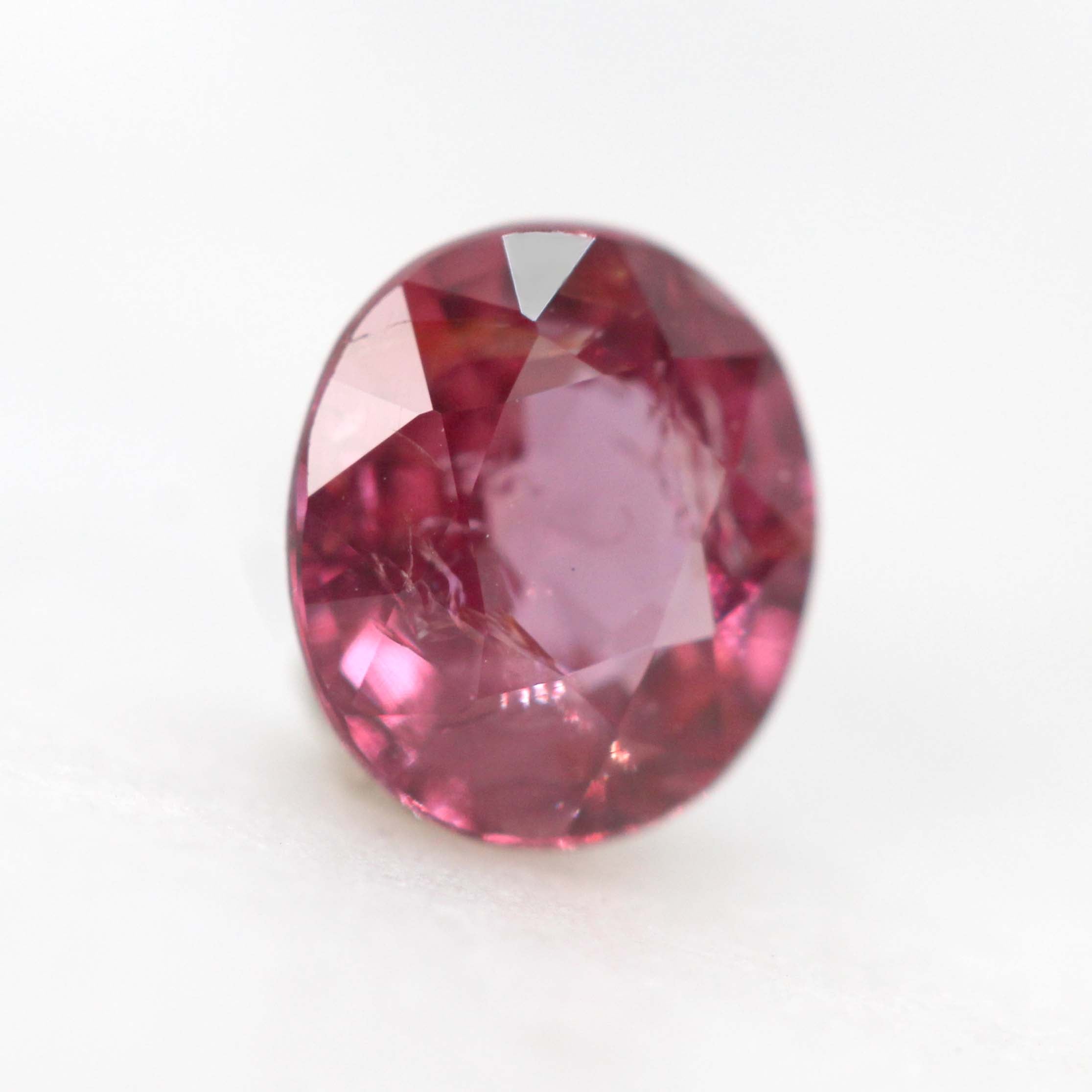 0.82 Carat Oval Red Pink Sapphire for Custom Work - Inventory Code PROS082