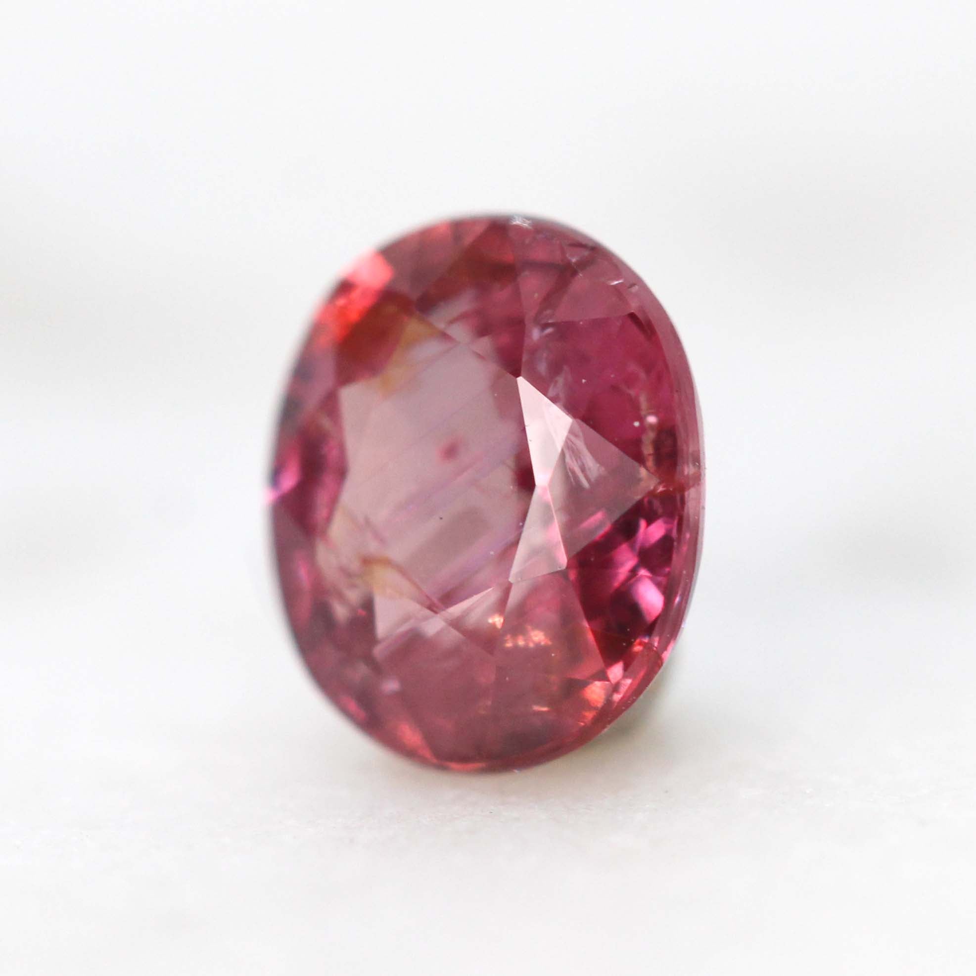 0.82 Carat Oval Red Pink Sapphire for Custom Work - Inventory Code PROS082