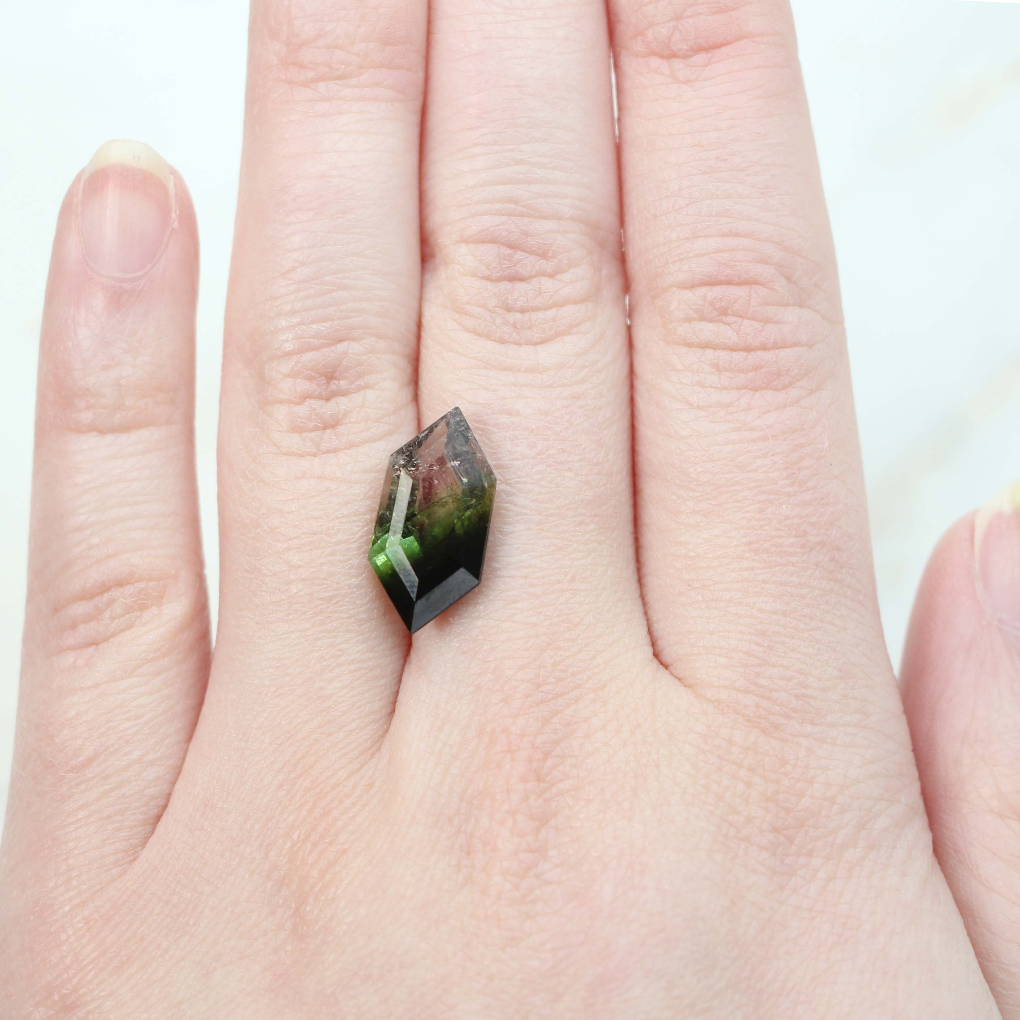 Tourmaline Three Stone Ring - Custom Jewelry Design