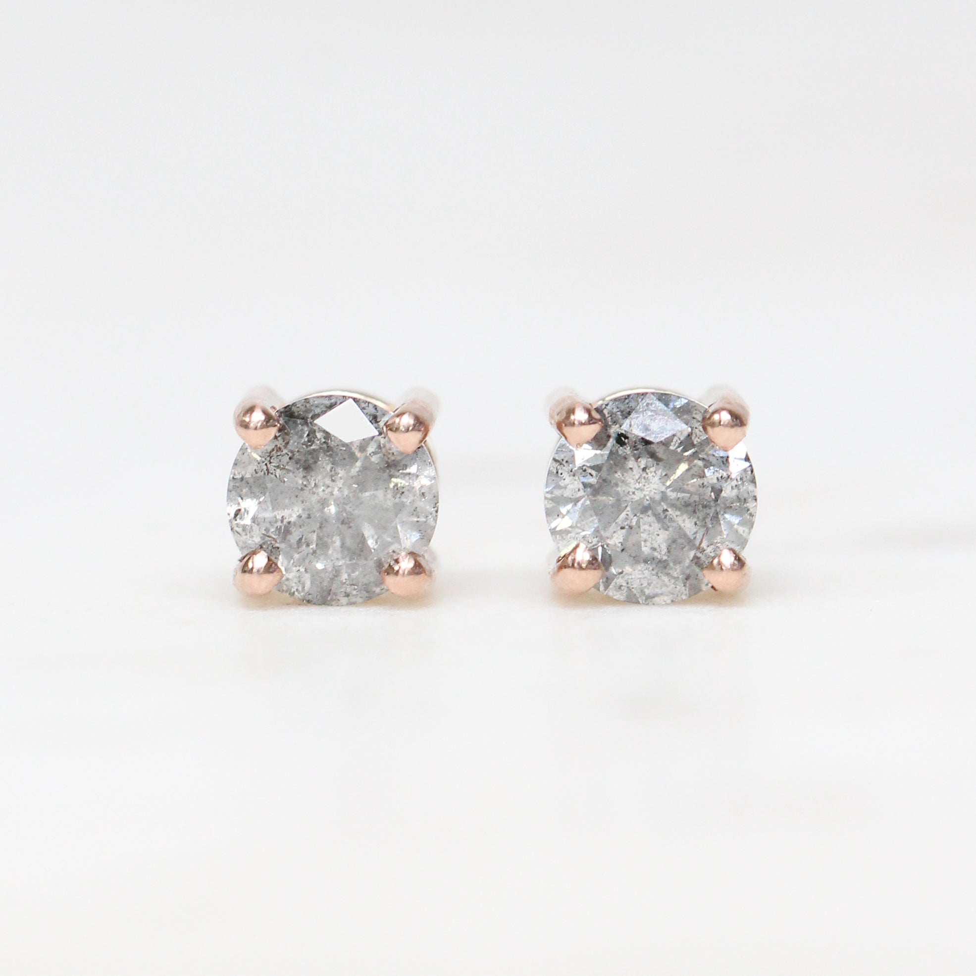 Pure 14K Solid White Gold Earrings | 1CT shops Diamond Earrings | Trilliant Cut Diamonds | Created Diamonds | Stud Earrings | Push Back