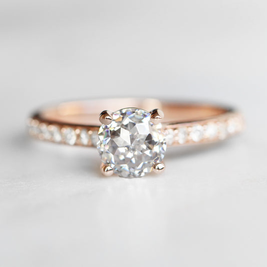 Raine Ring with 1.20ct Jubilee Cut Moissanite in 10k Rose Gold - Ready to Size and Ship - Midwinter Co. Alternative Bridal Rings and Modern Fine Jewelry