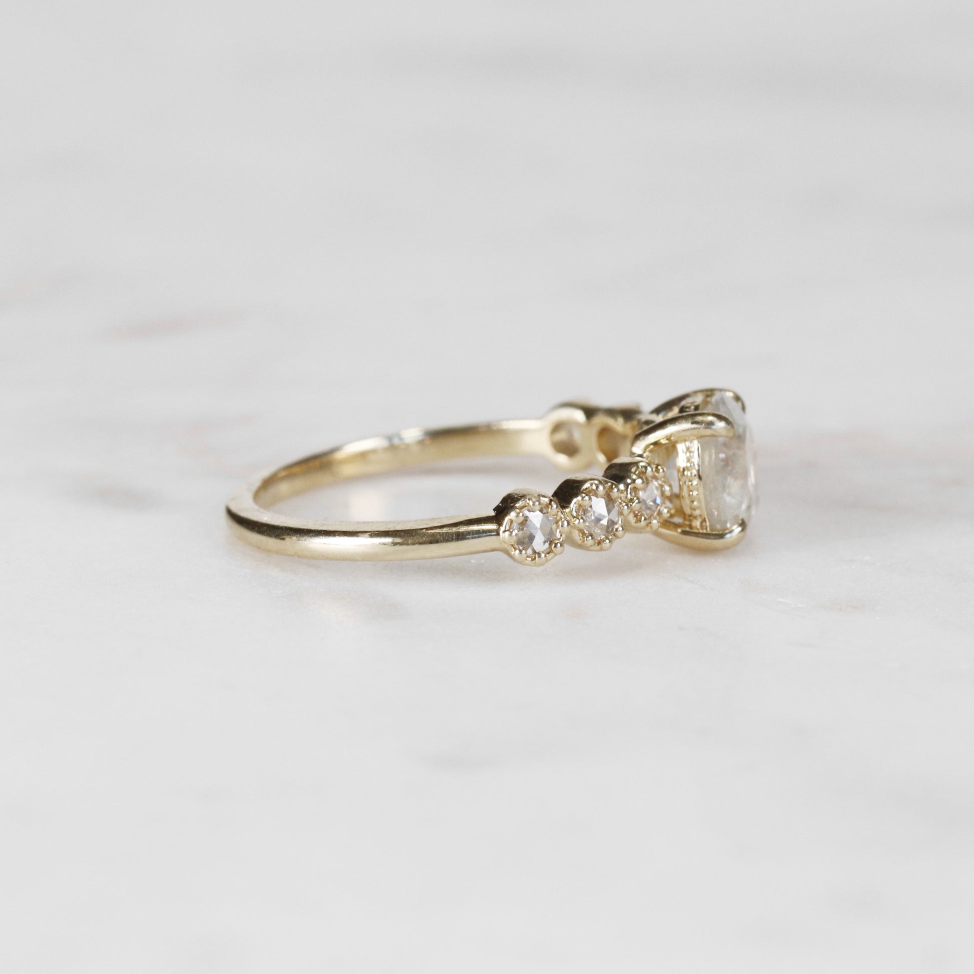 Rudy Ring with a 1.2 Carat Celestial Diamond in 14k Yellow Gold - Ready to Size and Ship - Midwinter Co. Alternative Bridal Rings and Modern Fine Jewelry