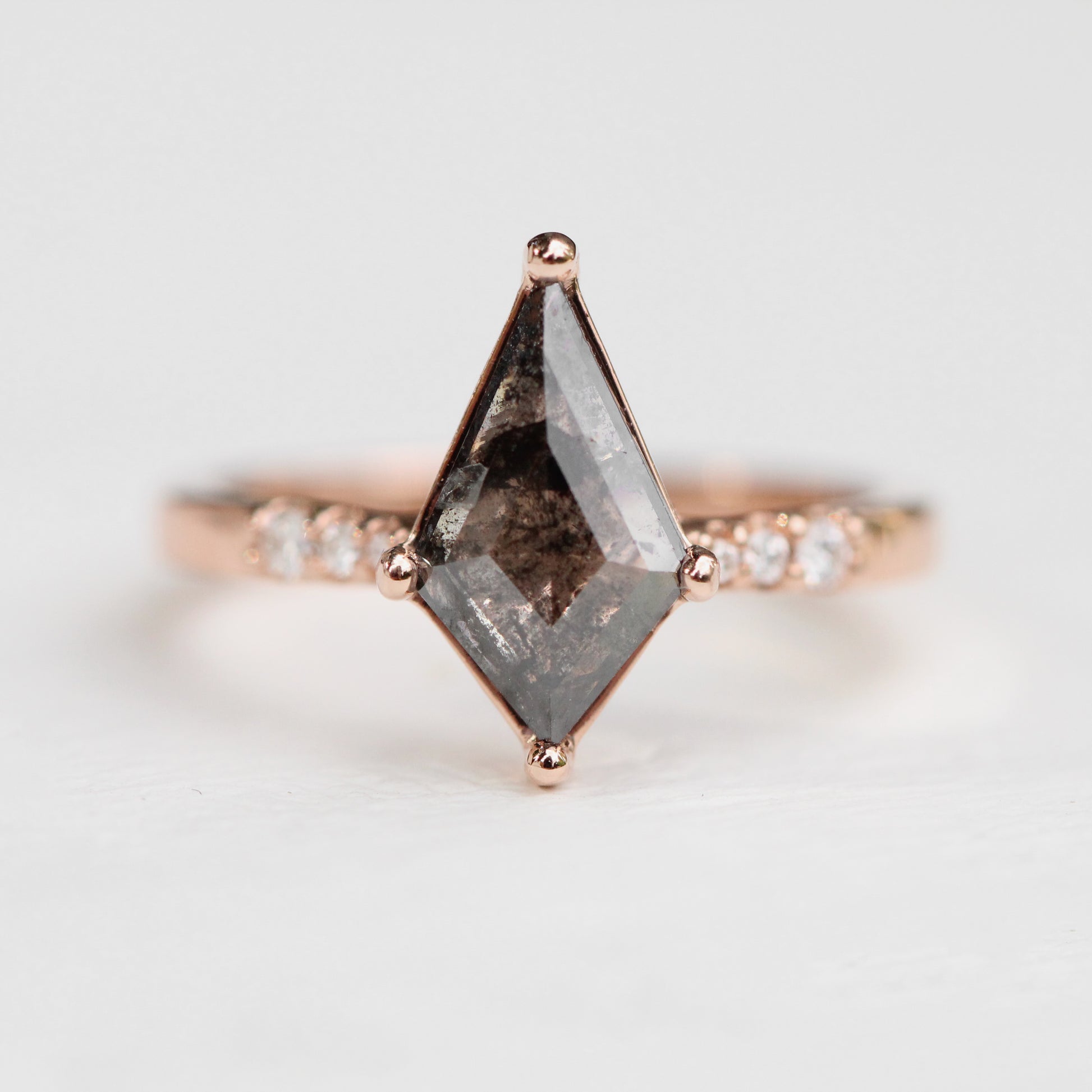 Sloan Ring with 1.07 ct Celestial Kite Diamond in 14k Rose Gold - Ready to Size and Ship - Midwinter Co. Alternative Bridal Rings and Modern Fine Jewelry