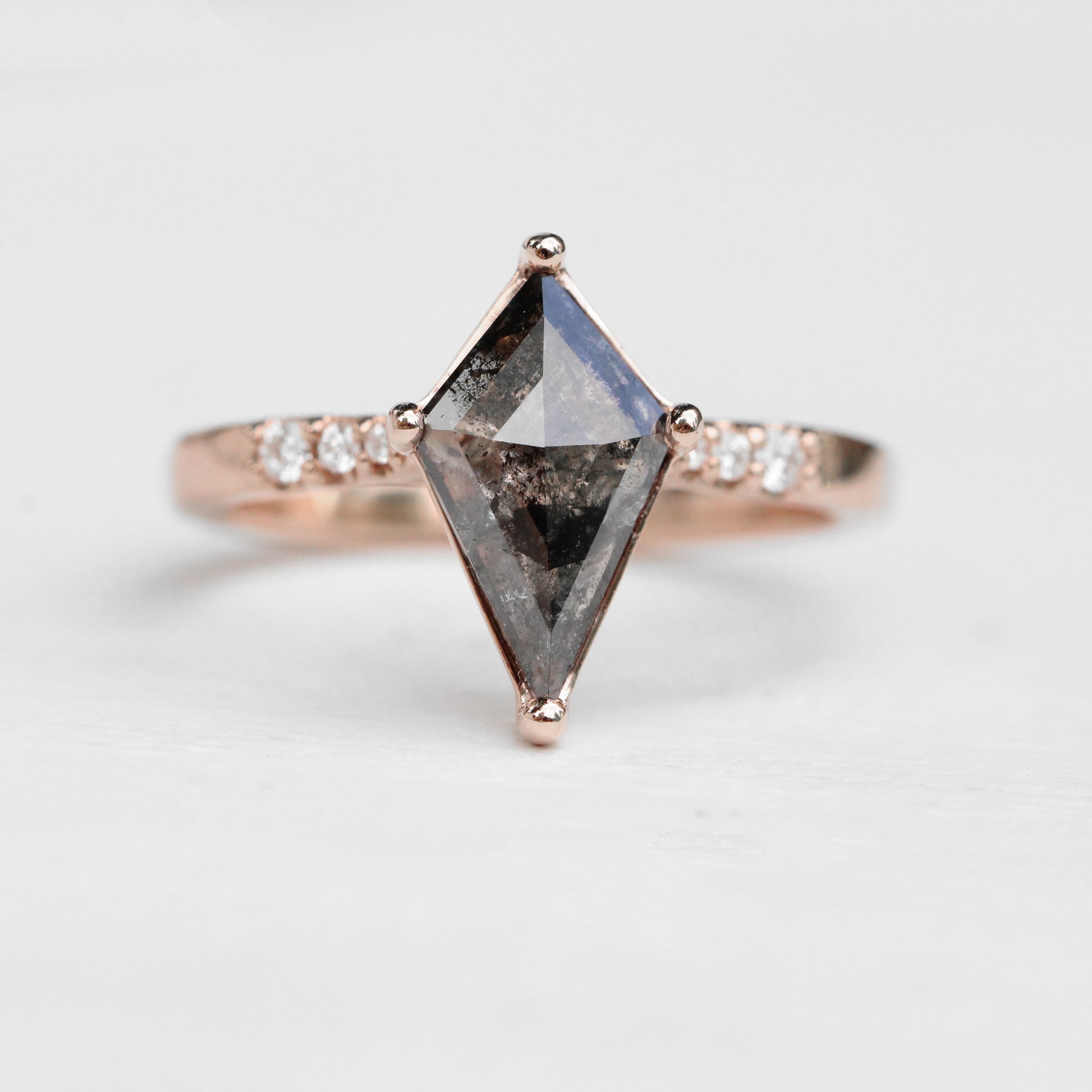 Sloan Ring with 1.07 ct Celestial Kite Diamond in 14k Rose Gold - Ready to Size and Ship - Midwinter Co. Alternative Bridal Rings and Modern Fine Jewelry